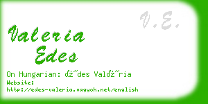 valeria edes business card